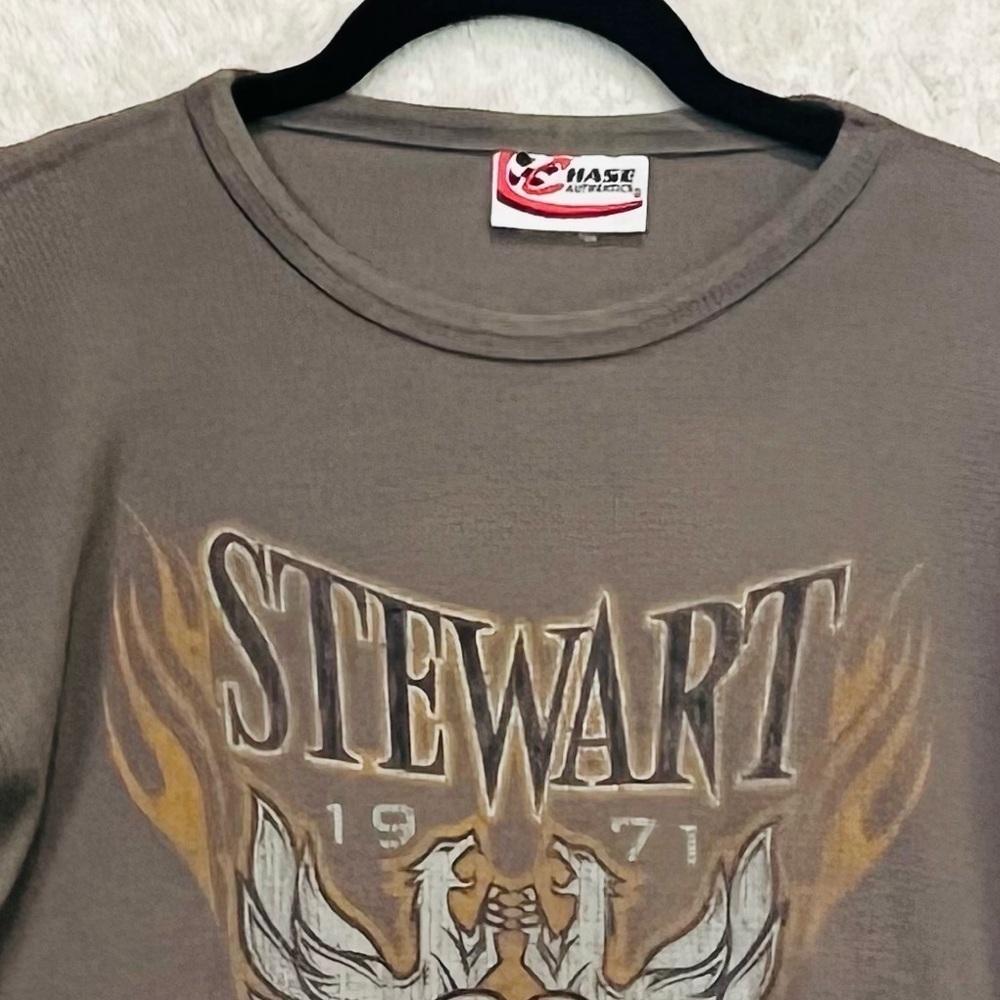Vintage Chase Authentics Thermal Shirt Jersey Tony Stewart 1971 Sz Large Racing - Picture 2 of 13